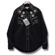 画像1: デッドストック【ロックマウント】ROCK MOUNT【ビンテージ】【花柄】黒【ウエスタンシャツ】【サイズM】   (1)