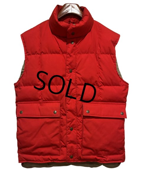 画像1: 〜80's USA製【ビンテージ】【Eddie Bauer】【エディーバウアー】【赤】ブリザードマスターベスト 【ダウンベスト】【サイズS】  (1)