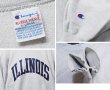 画像2: 90’s【USA製】ビンテージ【Champion】【チャンピオン】【リバースウィーブ】ILLINOIS【イリノイ大学】【カレッジスウェット】【グレー】【サイズXL】  (2)