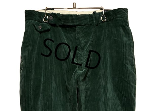 画像4: ビンテージ【ラルフローレン】POLO RALPH LAUREN【FINE TAILORING】【緑】【コーデュロイパンツ】【36×34】  (4)