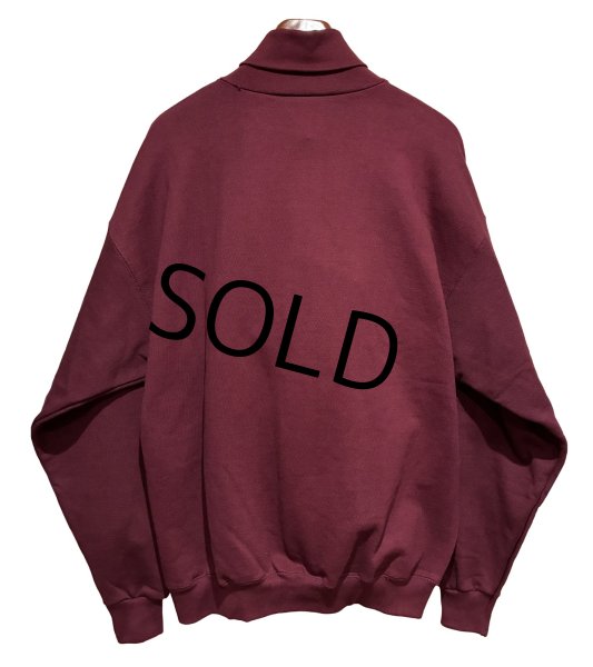 画像3: デッドストック【USA製】【ビンテージ】【Tultex】【タルテックス】【ワインレッド】【無地】【タートルネックスウェット】【サイズL】  (3)