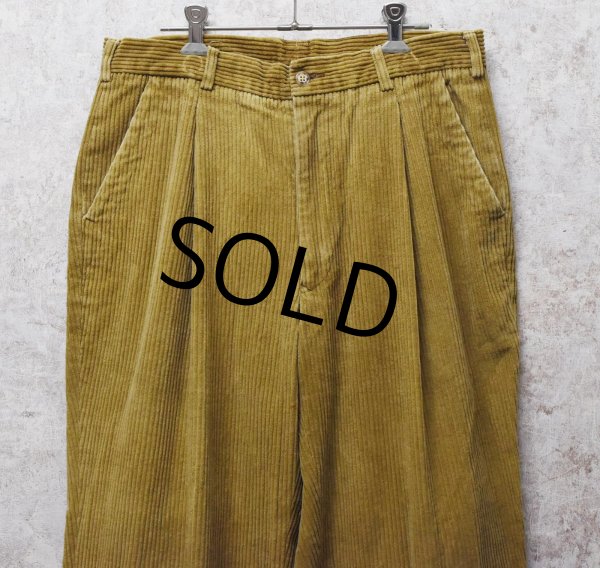 画像1: 90's~【ビンテージ】【Saks Fifth Avenue】サックス・フィフス・アベニュー【ライトブラウン】【コーデュロイパンツ】スラックス【W32】  (1)