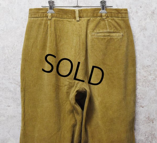 画像4: 90's~【ビンテージ】【Saks Fifth Avenue】サックス・フィフス・アベニュー【ライトブラウン】【コーデュロイパンツ】スラックス【W32】  (4)