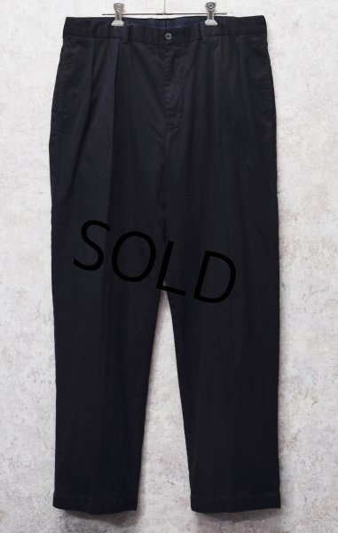 画像3:  ビンテージ【POLO GOLF】ポロゴルフ【ラルフローレン】POLO RALPH LAUREN 【FAIRWAY PANT】【黒】【２タック】【コットンパンツ】【36X32】  (3)
