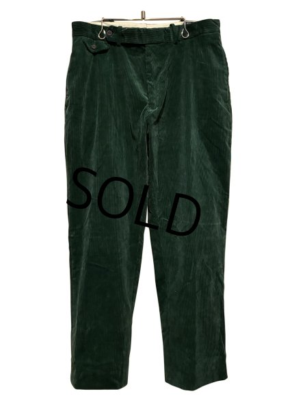 画像1: ビンテージ【ラルフローレン】POLO RALPH LAUREN【FINE TAILORING】【緑】【コーデュロイパンツ】【36×34】  (1)
