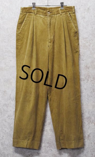 画像3: 90's~【ビンテージ】【Saks Fifth Avenue】サックス・フィフス・アベニュー【ライトブラウン】【コーデュロイパンツ】スラックス【W32】  (3)