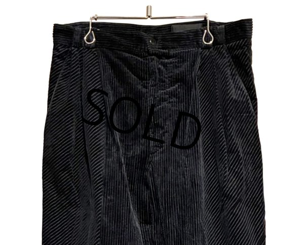 画像3: 【ビンテージ】【イタリー製】【ISTANTE】イスタンテ【濃紺】３タック【コーデュロイスラックス】【W３２程度】  (3)