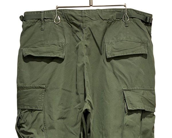 画像4: 【60's】【米軍実物】【ビンテージ】 【U.S.ARMY】ノンリップ【ジャングルファティーグパンツ】【L-Short】  (4)