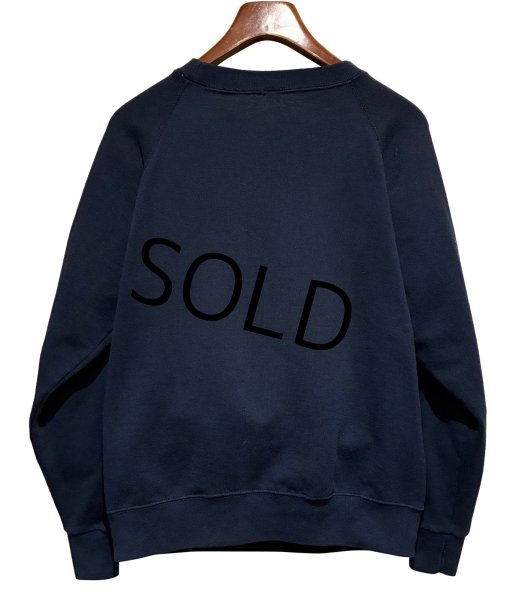 画像3: 80’ｓ~【ビンテージ】 【紺】ラグラン【スウェット】【プリント】トレーナー【サイズM程度】  (3)