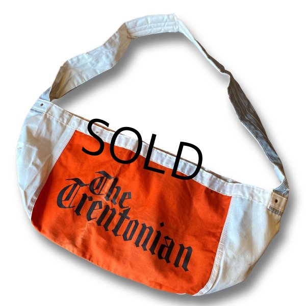 画像1: 【デッドストック】60's【ビンテージ】トレントニアン【生成り】【ニュースペーパーバッグ】【ショルダーバッグ】  (1)