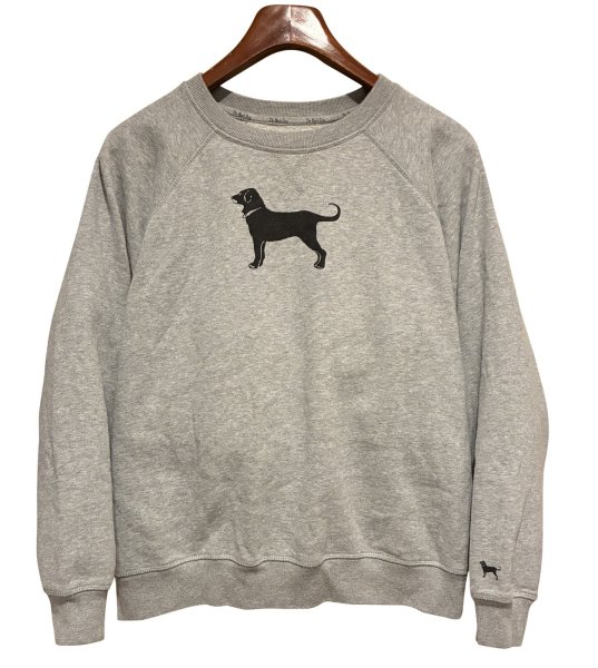 画像1: 【ビンテージ】The Black Dog【グレー】【犬プリント】【スウェット】【レディース】【サイズXL】  (1)