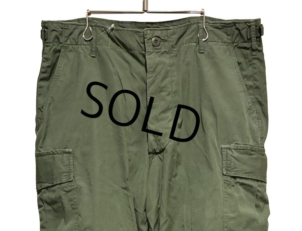 画像3: 【60's】【米軍実物】【ビンテージ】 【U.S.ARMY】ノンリップ【ジャングルファティーグパンツ】【L-Short】  (3)