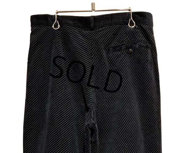 画像4: 【ビンテージ】【イタリー製】【ISTANTE】イスタンテ【濃紺】３タック【コーデュロイスラックス】【W３２程度】  (4)