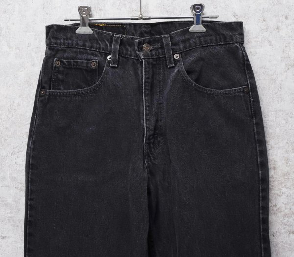 画像1: 【USA製】【ビンテージ】【LEVI'S】【リーバイス５５０】550 黒 デニムパンツ ブラックデニム【31ｘ32】  (1)