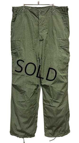 画像1: 【60's】【米軍実物】【ビンテージ】 【U.S.ARMY】ノンリップ【ジャングルファティーグパンツ】【L-Short】  (1)