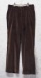 画像4: 80's~【ビンテージ】【ブラウン】ベロアスラックス【ベロアパンツ】ストレートシルエット【W33程度】  (4)