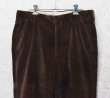画像1: 80's~【ビンテージ】【ブラウン】ベロアスラックス【ベロアパンツ】ストレートシルエット【W33程度】  (1)