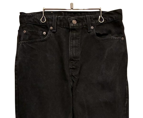 画像3: 90's【USA製】【ビンテージ】【LEVI'S】【リーバイス５０５】505【黒】【デニムパンツ】ブラックデニム【34×32】  (3)