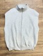 画像4: 90's~【USA製】【RUSSELL】ラッセル 【ビンテージ】グレー【無地】【ジップアップ】ノースリーブスウェット【サイズL】  (4)