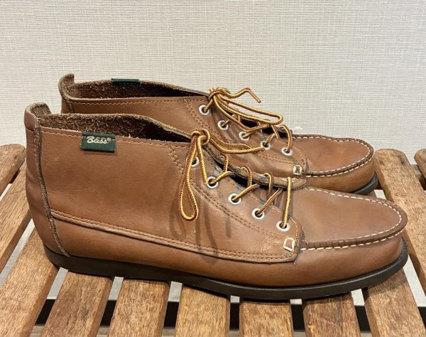 画像3: 【USA製】【G.H.BASS&Co.】ジーエイチバス【ブラウン】チャッカ【モカシンシューズ】【サイズ 10R】【28cm程度】  (3)