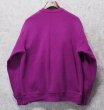 画像3: 90's【ビンテージ】【USA製】Champion【チャンピオン】【紫】無地【前Ｖ】胸ロゴ入り クルーネック【スウェット】【サイズXXL】  (3)