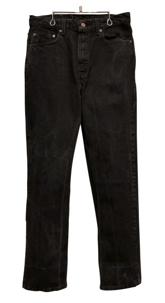 画像1: 90's【USA製】【ビンテージ】【LEVI'S】【リーバイス５０５】505【黒】【デニムパンツ】ブラックデニム【34×32】  (1)