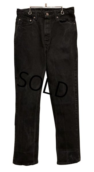 画像1: 90's【USA製】【ビンテージ】【LEVI'S】【リーバイス５０５】505【黒】【デニムパンツ】ブラックデニム【34×32】  (1)