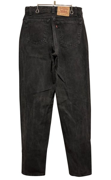 画像5:  90’ｓ【ビンテージ】【USA製】【LEVI'S】【リーバイス】560 ブラック 黒【テーパード】【デニムパンツ】【33Ｘ36】  (5)