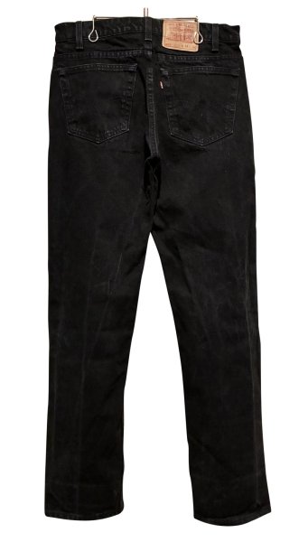 画像5: 90's【USA製】【ビンテージ】【LEVI'S】【リーバイス５０５】505【黒】【デニムパンツ】ブラックデニム【34×32】  (5)