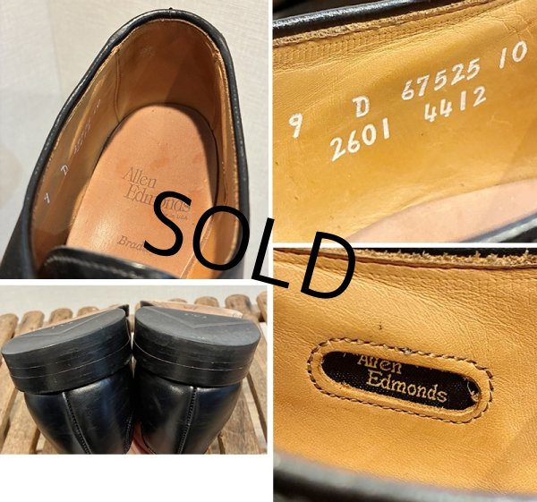 画像2: USA製【アレンエドモンズ】【Allen Edmonds】Bradly【ブラッドリー】【黒】【ストレートチップ】【9 D】【27cm程度】  (2)