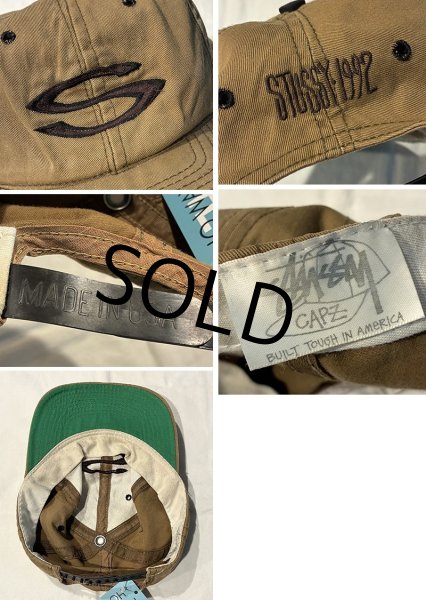 画像2: 90’ｓ USA製【ステューシー】STUSSY 【ブラウン】【BBキャップ】  (2)