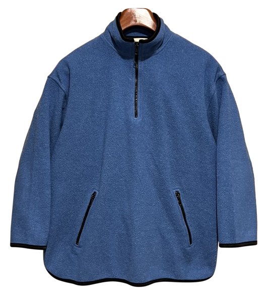 画像1: 90’ｓ【ビンテージ】【エディーバウアー】【青×紺パイピング】【ハーフジップフリース】レディース古着【レディースM】  (1)