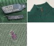 画像2: 【ラルフローレン】POLO RALPH LAUREN【緑】【無地】【ハーフジップ】【コットンセーター】【サイズM】   (2)