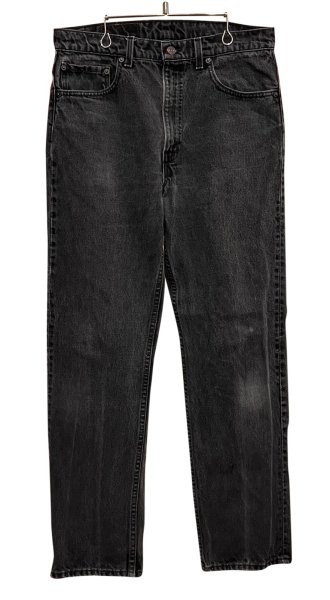 画像1: 90's【USA製】【ビンテージ】【LEVI'S】【リーバイス５０５】505【黒】【デニムパンツ】ブラックデニム【34×30】  (1)