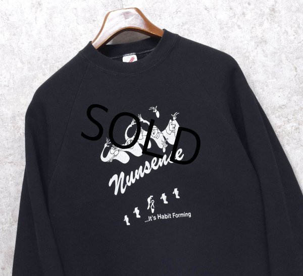 画像1: 【USA製】【ビンテージ】【JERZEES】ジャージーズ【黒】Nansense【スウェット】【サイズXL】  (1)