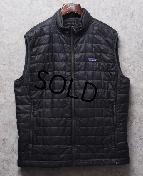 画像1:  ビンテージ【パタゴニア】【PATAGONIA】チャコール【ナノパフ】【ベスト】ダウンベスト【サイズL】  (1)