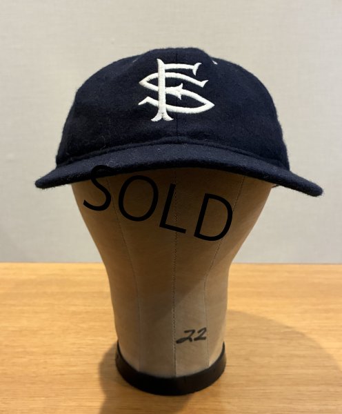 画像3: 90’ｓ【ビンテージ】程度良好!! 90'sEbbets Field Flannels 【サンフランシスコ】【紺ｘツバ裏緑】ウールキャップ【ベースボールキャップ】【サイズ7 1/4】  (3)