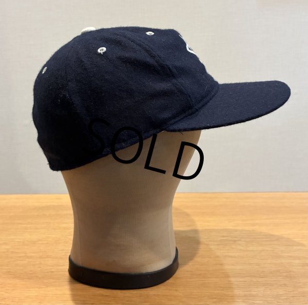 画像6: 90’ｓ【ビンテージ】程度良好!! 90'sEbbets Field Flannels 【サンフランシスコ】【紺ｘツバ裏緑】ウールキャップ【ベースボールキャップ】【サイズ7 1/4】  (6)