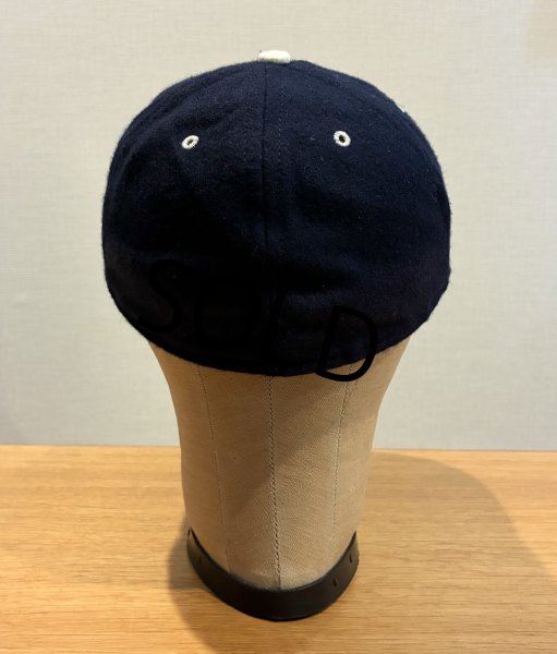 画像5: 90’ｓ【ビンテージ】程度良好!! 90'sEbbets Field Flannels 【サンフランシスコ】【紺ｘツバ裏緑】ウールキャップ【ベースボールキャップ】【サイズ7 1/4】  (5)