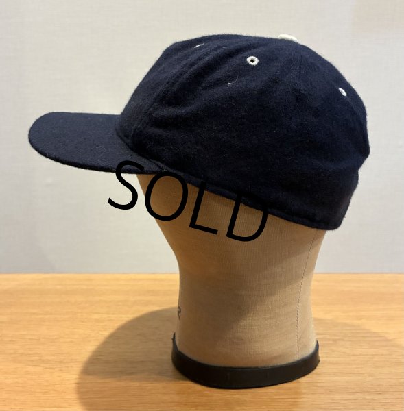 画像4: 90’ｓ【ビンテージ】程度良好!! 90'sEbbets Field Flannels 【サンフランシスコ】【紺ｘツバ裏緑】ウールキャップ【ベースボールキャップ】【サイズ7 1/4】  (4)
