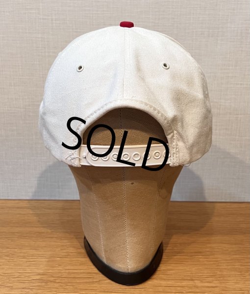 画像6: 程度良好!! 【USA製】K-Products【ビンテージ】【Sマーク】刺繍ロゴ【白×赤】BBキャップ【ベースボールキャップ】  (6)