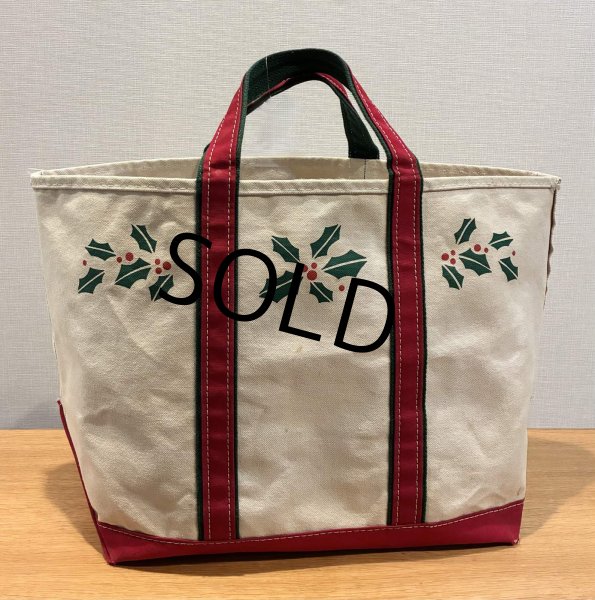 画像6: 【80’s】【ビンテージ】【L.L.bean】【エルエルビーン】赤ｘ緑【ヒイラギ】【キャンバス】【トートバッグ】【キャンバストート】  (6)