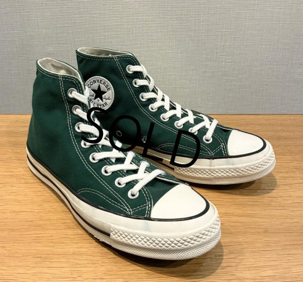 画像1: ビンテージ【コンバース】CONVERSE【ALL STAR】チャックテイラー CT70【緑】【ハイカット】【US 6 1/2(25ｃｍ)】  (1)