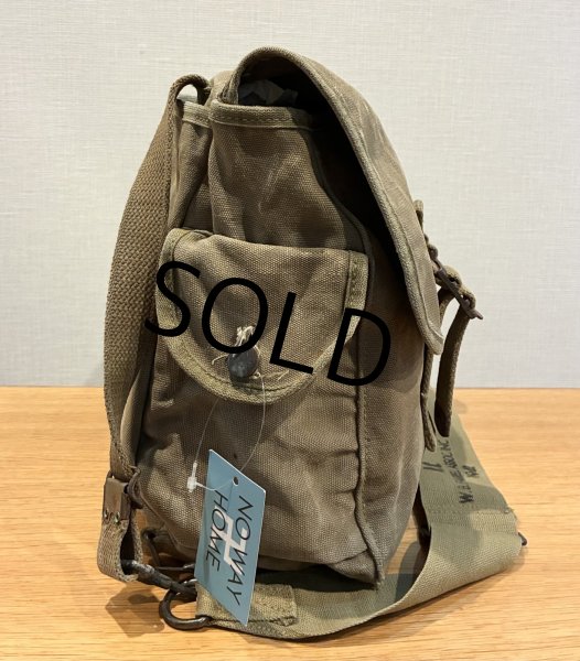 画像4: 40's【ビンテージ】ww2【米軍実物】 U.S.ARMY【ショルダーバッグ】【ミュゼットバッグ】   (4)