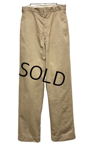画像1: 【60's】【ビンテージ】U.S.ARMY【米軍実物】【チノパンツ】【チノパン】【32×33】  (1)