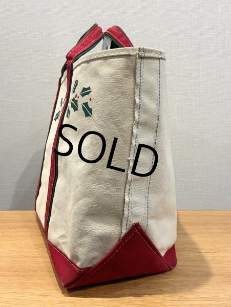 画像5: 【80’s】【ビンテージ】【L.L.bean】【エルエルビーン】赤ｘ緑【ヒイラギ】【キャンバス】【トートバッグ】【キャンバストート】  (5)