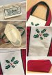 画像2: 【80’s】【ビンテージ】【L.L.bean】【エルエルビーン】赤ｘ緑【ヒイラギ】【キャンバス】【トートバッグ】【キャンバストート】  (2)