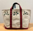 画像3: 【80’s】【ビンテージ】【L.L.bean】【エルエルビーン】赤ｘ緑【ヒイラギ】【キャンバス】【トートバッグ】【キャンバストート】  (3)