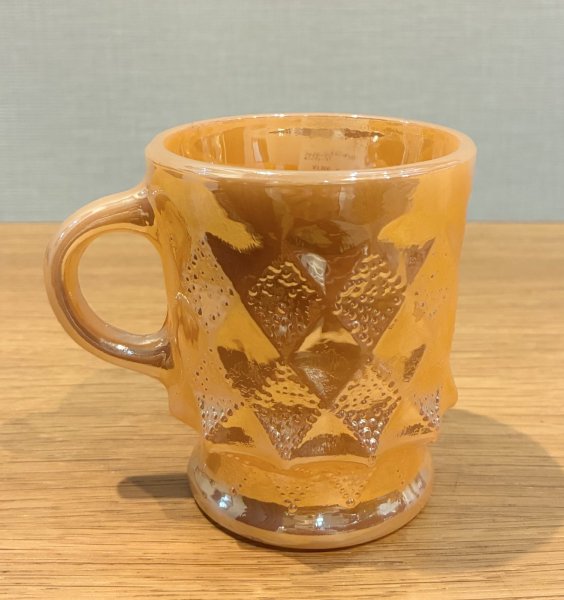 画像1: 【Fire King】【ファイヤーキング】【ピーチラスター】【キンバリー】【マグカップ】  (1)