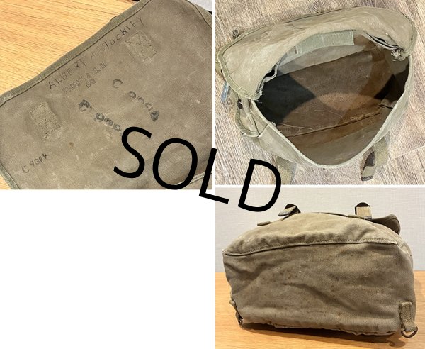 画像3: 40's【ビンテージ】ww2【米軍実物】 U.S.ARMY【ショルダーバッグ】【ミュゼットバッグ】   (3)